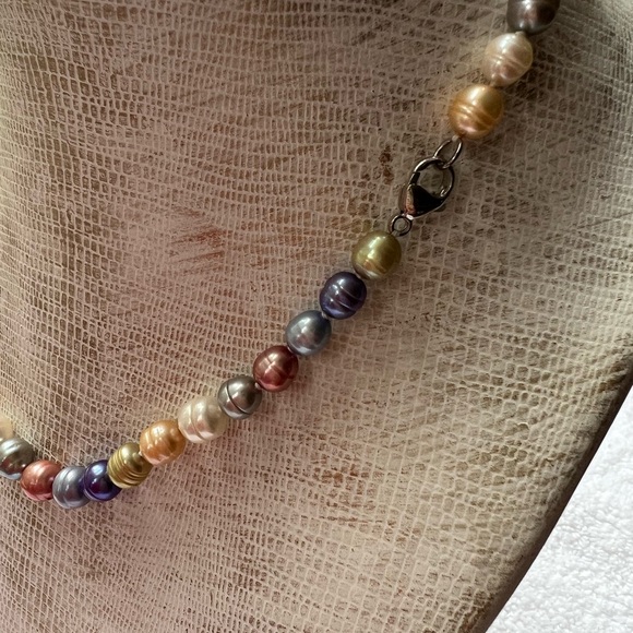 Honora cultured pearl 18” multi-colored graduated necklace - Picture 4 of 4